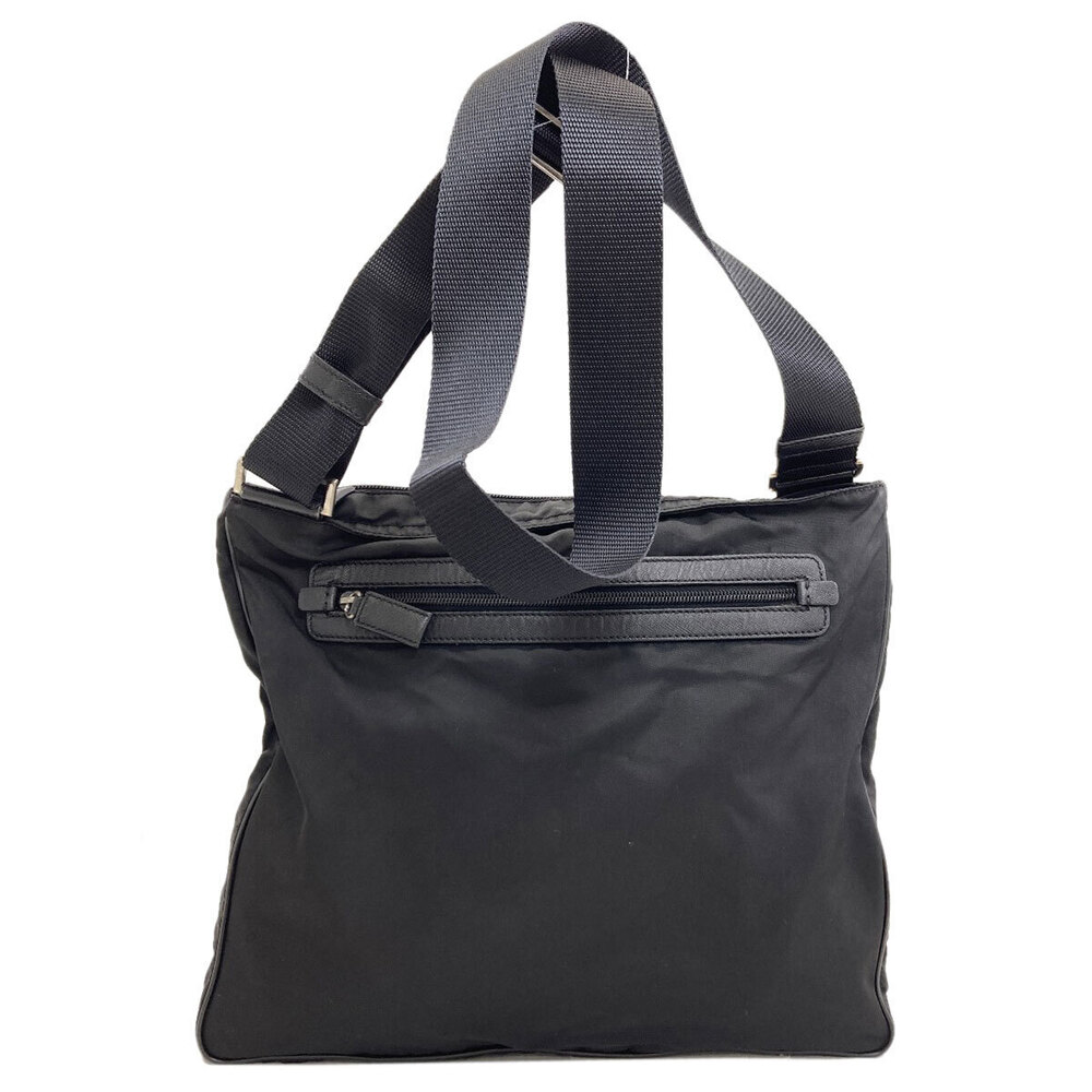 Prada trim black Tessuto Bag Crossbody leather Black